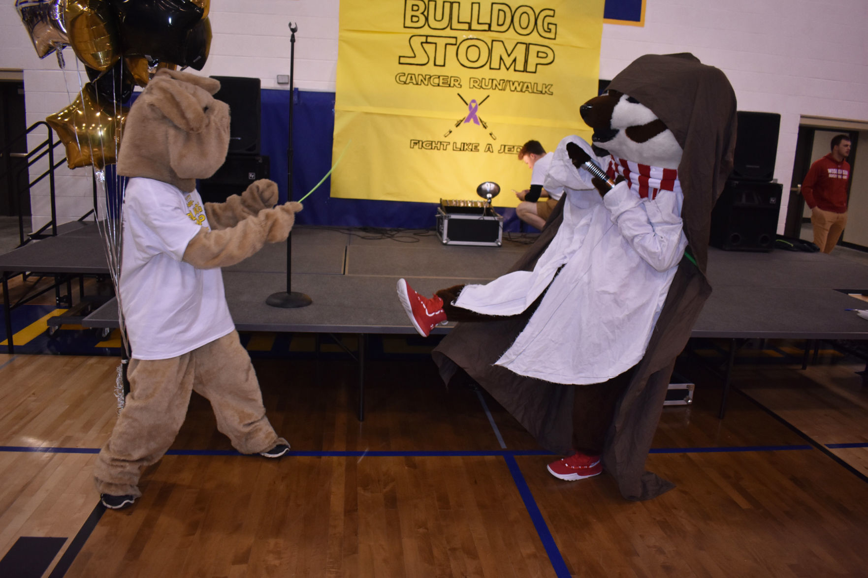 Barney and Bucky battle